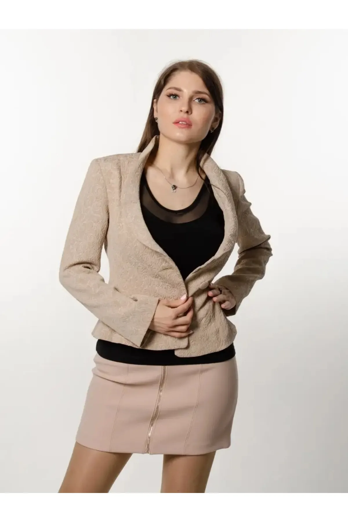 Lirona Penye Pamuk Tül Detaylı Havuz Yaka Atlet & Body - Siyah - Görsel 8